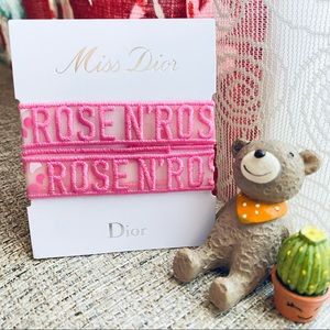Dior Miss Dior Hair Strap Bracelet Ties Rose N Ros